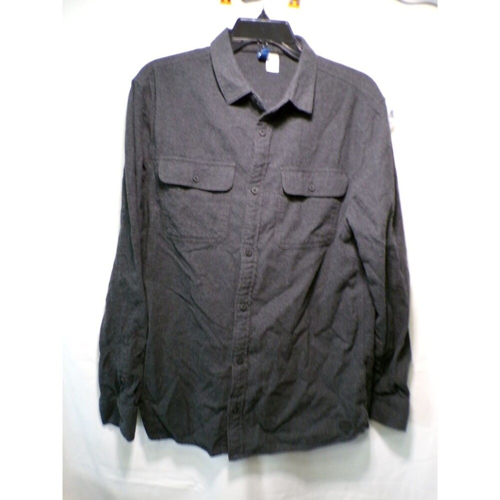 Divided Men's Medium Gray Long Sleeve Casual Button Down Shirt